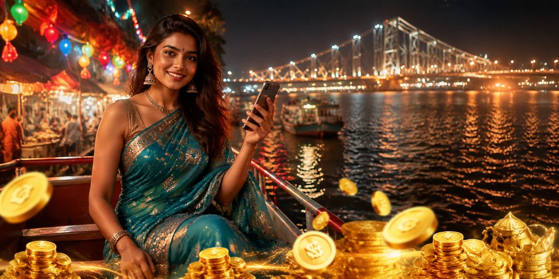 Indian festive promotions with casino and cricket themes in Kolkata